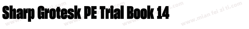 Sharp Grotesk PE Trial Book 14字体转换
